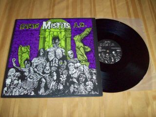 Misfits Earth Ad Wolfs Blood Lp Pl9 - 02 Plan 9 Records 1983
