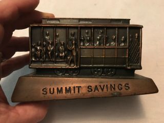 Summit Savings Vintage Trolley Car Bank,  Imperial Savings,  Santa Rosa,  Ca.