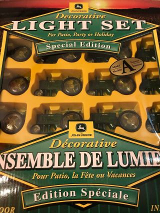 John Deere MODEL A Tractor 20 Light String Set Patio,  Party,  Or Holiday 2