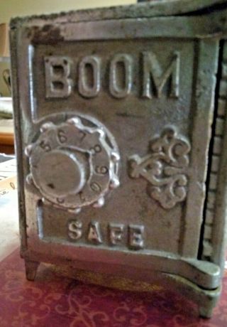 Antique 1901 Kenton Nickel Plated Cast Iron,  Metal Boom Safe