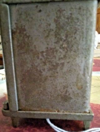 Antique 1901 Kenton nickel plated cast iron,  metal BOOM SAFE 3