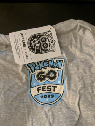 Pokemon Go Fest 2019 Chicago Exclusive Offici T - Shirt - Extra Large (xl)