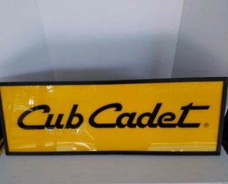 Cub Cadet Lighted Hanging 1 - Sided Sign Mancave,  Shop,  Decor,