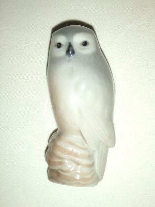 Small Royal Copenhagen Porcelain Owl Bird Figure No.  1741