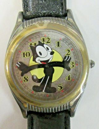 Felix The Cat Wrist Watch Fossil Boxed With Brooch Wristwatch