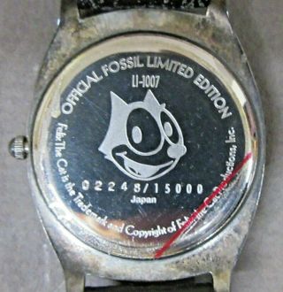 FELIX THE CAT Wrist Watch Fossil boxed with brooch wristwatch 4
