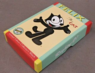 FELIX THE CAT Wrist Watch Fossil boxed with brooch wristwatch 5
