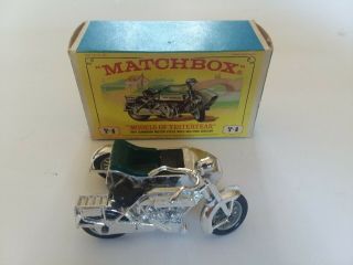 Vintage Matchbox Models Of Yesteryear Y - 8 1914 Sunbeam Motorcycle Sidecar L@@k