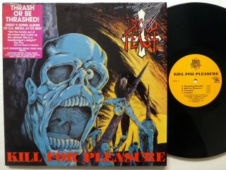 Blood Feast Kill For Pleasure Lp - Usa 1987 Heavy Metal Rp384