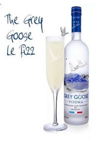 Grey Goose Vodka Frosted Champagne Glass