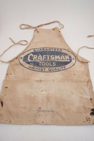 Craftmen Tools Lumber Supply Apron Vintage Advertising (m4r - 2)