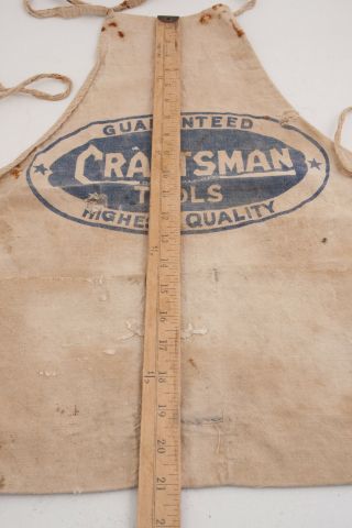 Craftmen Tools Lumber Supply Apron Vintage Advertising (M4R - 2) 4