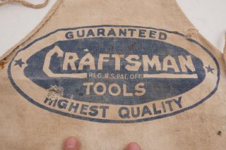 Craftmen Tools Lumber Supply Apron Vintage Advertising (M4R - 2) 5