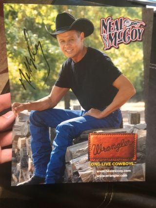 Neal Mccoy - Autographed Hand Signed Color Photo - 8 " X 10 "