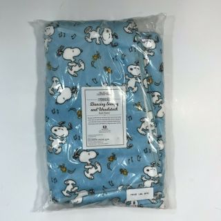 Vermont Country Store Peanuts Dancing Snoopy Woodstock Bath Towel Cotton 22x55