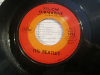 Beatles - Capitol Target Dome 45rpm - Yellow Submarine Nm -
