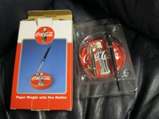 Collectible Coca Cola Pen And Paper Weight