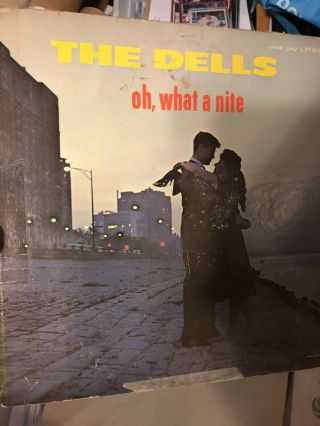 The Dells - Oh,  What A Nite Vee - Jay Lp1010 Vg Maroon
