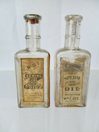 2==sperm Sewing Machine Oil Bottles With Different Labels