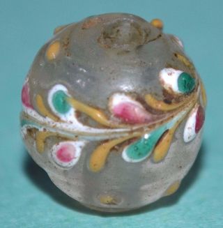 Antique Venetian Clear Fancy Lampwork Glass Bead Trail Decoration,  African Trade 4