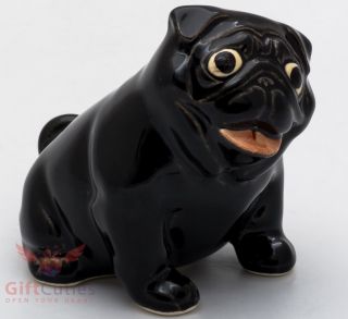 Porcelain Figurine Of The Pug Dog