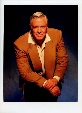 Autographed 8 X 10 Photo Pre - Printed Signature Tv Actor George Peppard