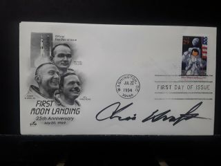 Apollo 11 Director Chris Kraft Signed Fdc First Day Cover.