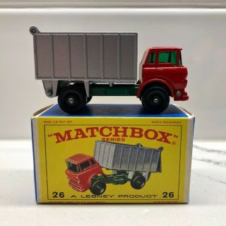 Vintage Matchbox Lesney Gmc Tipper Truck No.  26
