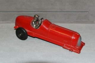 Vintage Hubley Kiddie Toy Race Car No.  1 - 456 U.  S.  A.  - Missing Fr.  Wheels