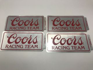 Coors Racing Team Vintage Decal/sticker 1980 