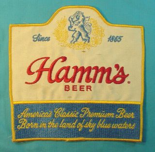 Vintage Brewery Employee Uniform Hamm’s Beer Large Size Jacket Patch