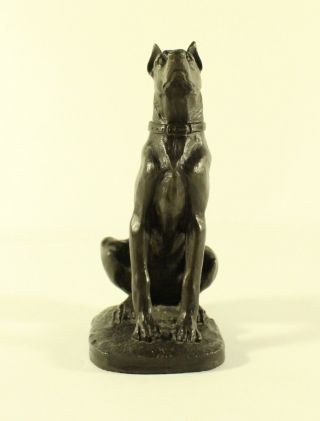 Heredities Cold Cast Bronze Doberman Dog Signed by Jean Spouse 3