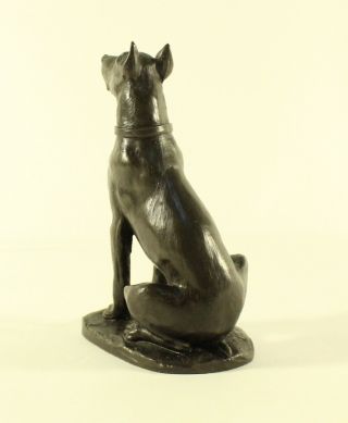 Heredities Cold Cast Bronze Doberman Dog Signed by Jean Spouse 6