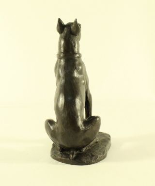 Heredities Cold Cast Bronze Doberman Dog Signed by Jean Spouse 7