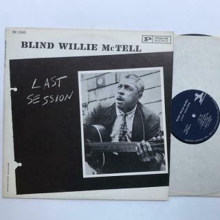 Blind Willie Mctell Last Session Lp Ex/ex Prestige Blues
