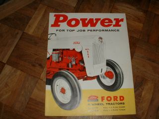 1957 Ford Tractor Brochure 4 - Wheel 800 & 600 Series