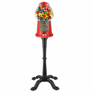Vintage Gumball Machine Candy Vending With Stand Bubble Gum Dispenser Bank