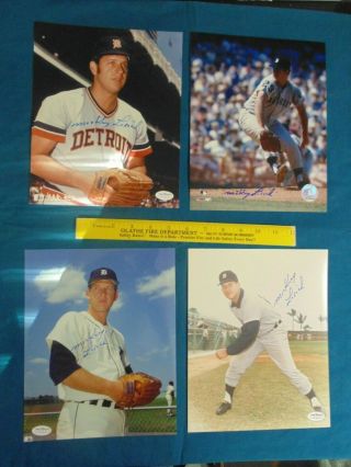 Mickey Lolich Autograph Photos - Mlb Signature Picture All Star Mvp Tigers