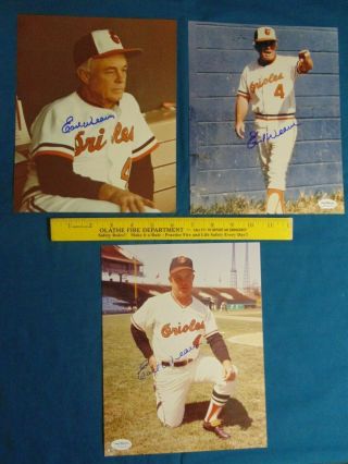 Earl Weaver Autograph Photos - Mlb Signature Picture Hof Manager Orioles