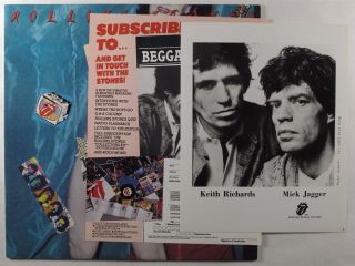 Rolling Stones Under Cover Elektra Lp Vg,  Promo W/ Press Kit