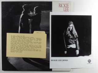 Rickie Lee Jones Pirates Warner Bros Lp Vg,  Promo W/ Press Kit