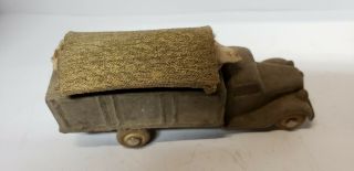 Vintage plastic? toy army truck and ambulance - very old - 3