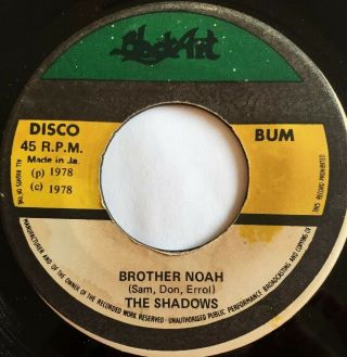 The Shadows Brother Noah Upsetters Dub Black Art Ja 1978 Ex - Lee Perry