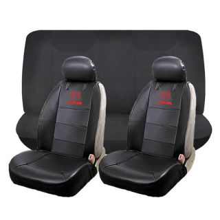 6 Piece Front Low Back Seat Cover Rear Black Bench Seat Cover Set For Dodge Ram
