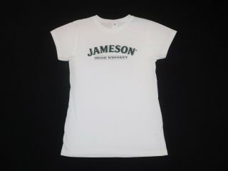 Jameson Irish Whiskey Womens Shirt Size Medium White / Green Jj&s
