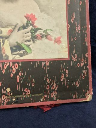 Antique Schrafft ' s Chocolates Candy Box Victorian Lady Vintage Old Gift Box 4