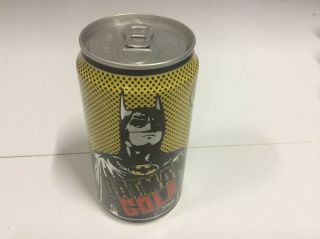 Rare 1989 Batman Cola Aluminium Can 2