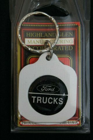 Nos Ford Trucks Key Chain Key Fob Key Ring Accessory Oval F100 F150 F250 Ranger