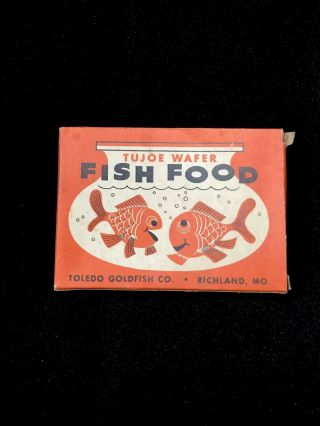 Vintage Tojoe Wafer Fish Food Box Not Tin Graphics