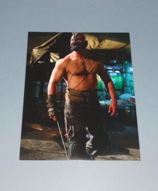 Tom Hardy Autograph Signed 8x10 Photo " Dark Knight Bane " With
